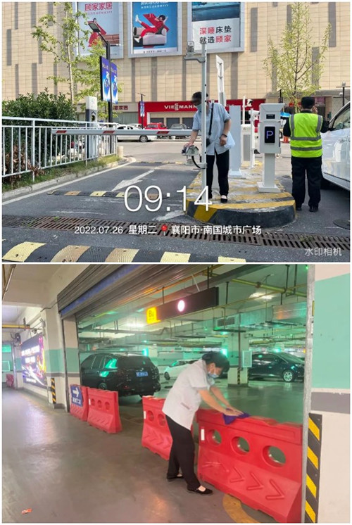襄陽南國城市廣場-保潔項目工作現場